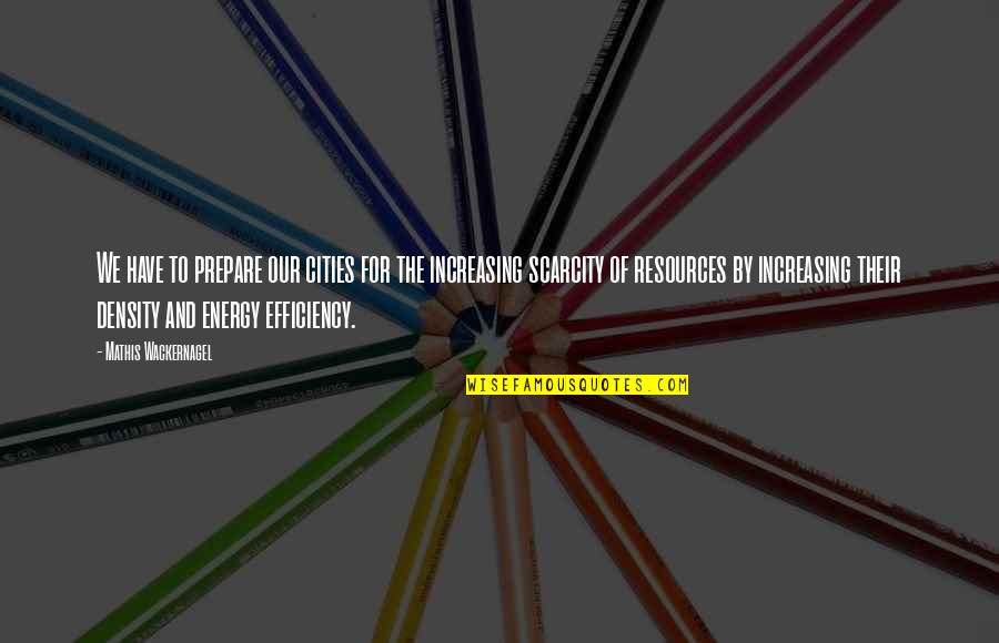Energy Efficiency Quotes By Mathis Wackernagel: We have to prepare our cities for the Energy Efficiency Quotes By Mathis Wackernagel: We have to prepare our cities for the