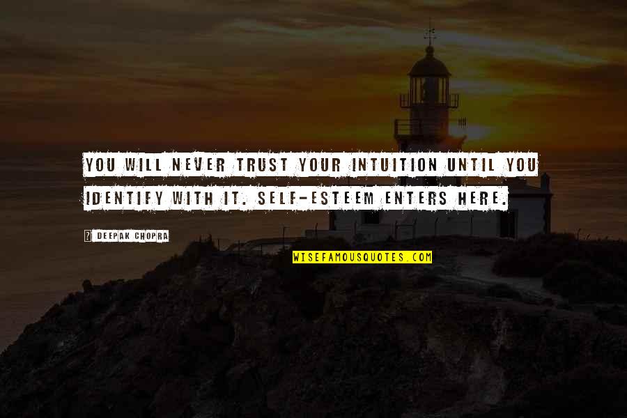 Energy Giver Vs Energy Taker Quotes By Deepak Chopra: You will never trust your intuition until you