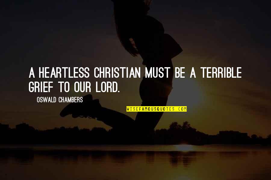 Enforcers Logo Quotes By Oswald Chambers: A heartless Christian must be a terrible grief Enforcers Logo Quotes By Oswald Chambers: A heartless Christian must be a terrible grief