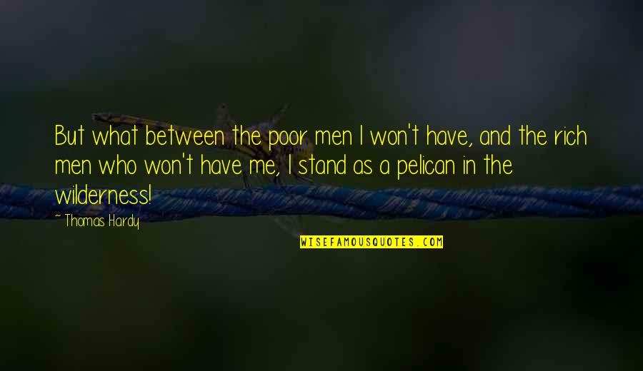 English Love Sad Quotes By Thomas Hardy: But what between the poor men I won't