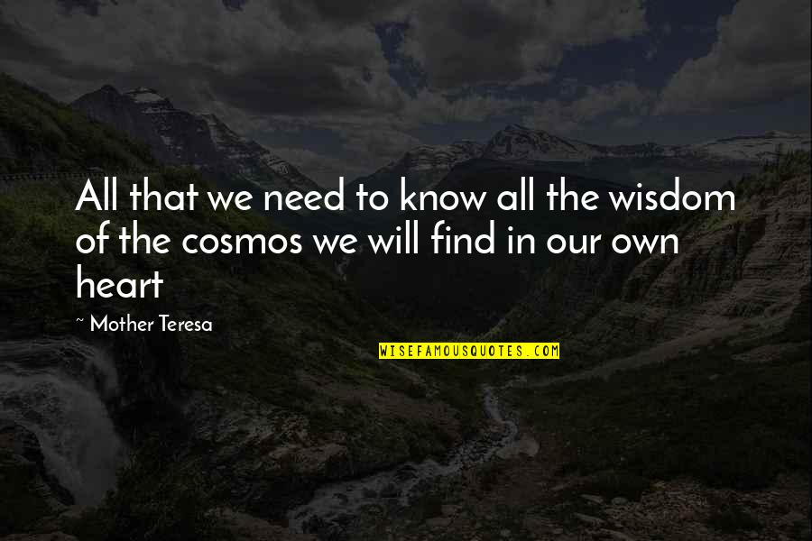 Englishmen Commentator Quotes By Mother Teresa: All that we need to know all the
