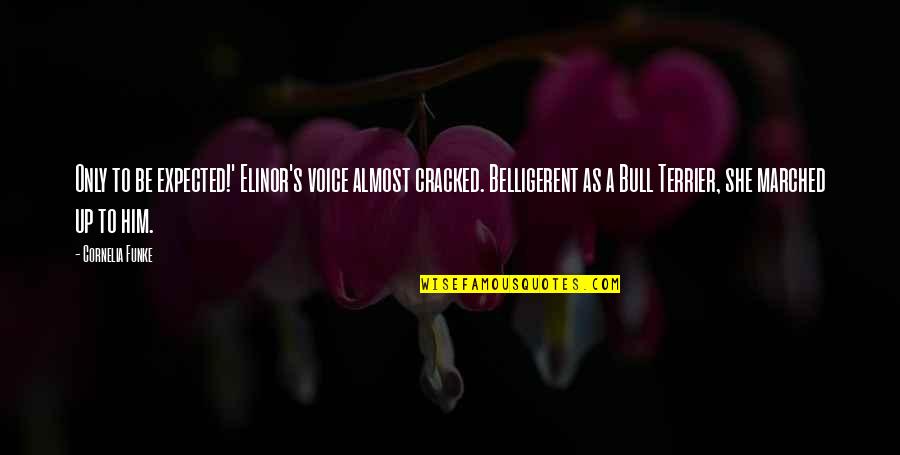 Enhancer Genetics Quotes By Cornelia Funke: Only to be expected!' Elinor's voice almost cracked.