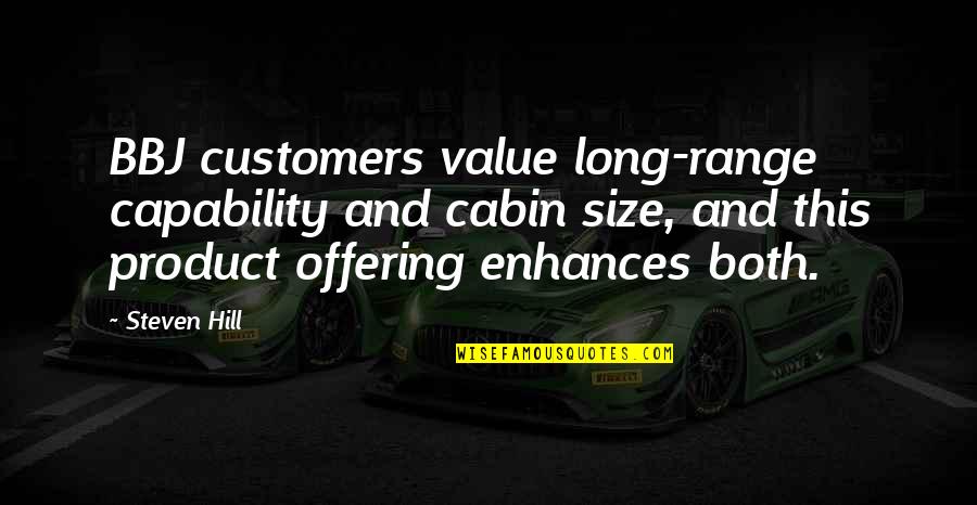 Enhances Quotes By Steven Hill: BBJ customers value long-range capability and cabin size,