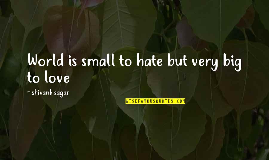 Enjoy Moment With Friends Quotes By Shivank Sagar: World is small to hate but very big