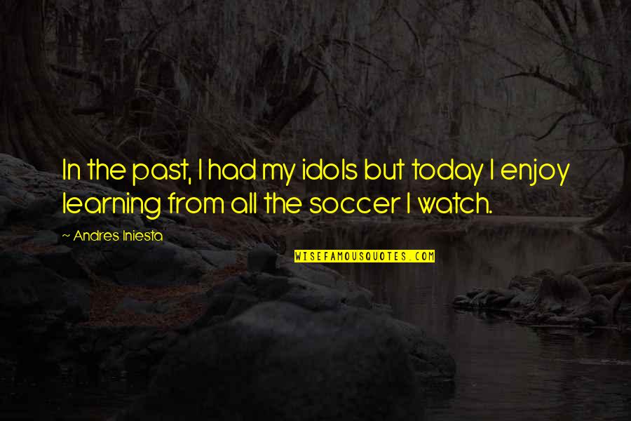 Enjoy Today Quotes By Andres Iniesta: In the past, I had my idols but