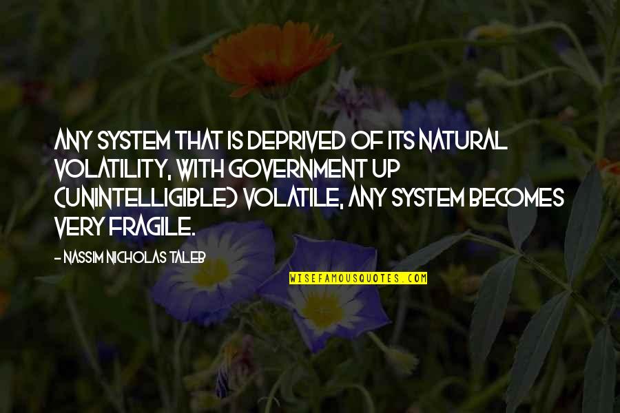 Enjoying College Life Quotes By Nassim Nicholas Taleb: Any system that is deprived of its natural