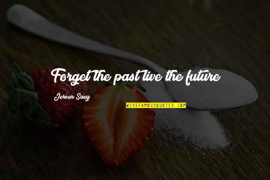 Enjoying Waterfalls Quotes By Jeroen Saey: Forget the past live the future
