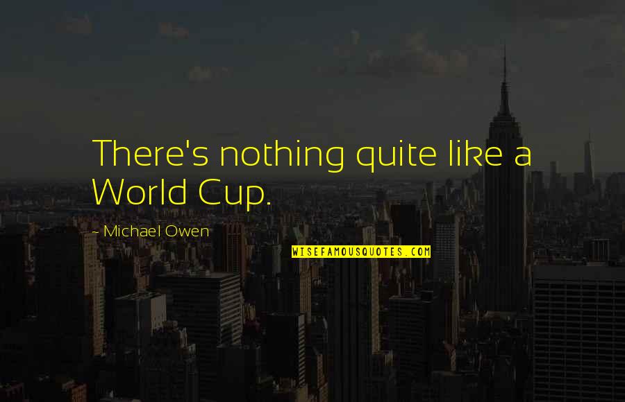 Enkil Quotes By Michael Owen: There's nothing quite like a World Cup.