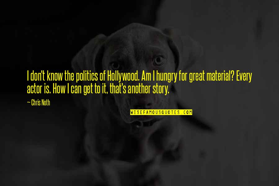Enlightening Death Quotes By Chris Noth: I don't know the politics of Hollywood. Am Enlightening Death Quotes By Chris Noth: I don't know the politics of Hollywood. Am