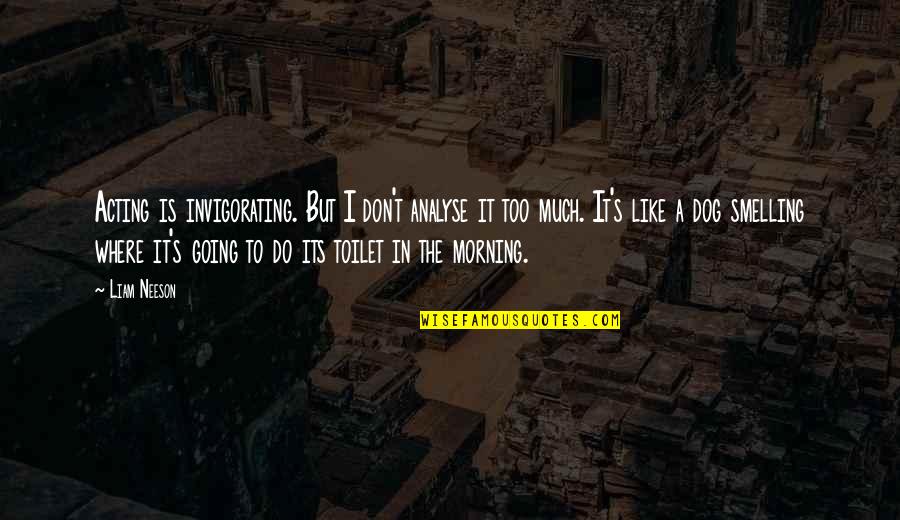 Ennodu Nee Irundhaal Quotes By Liam Neeson: Acting is invigorating. But I don't analyse it