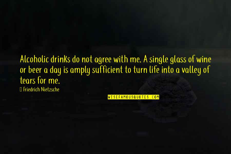 Enos Strate Quotes By Friedrich Nietzsche: Alcoholic drinks do not agree with me. A
