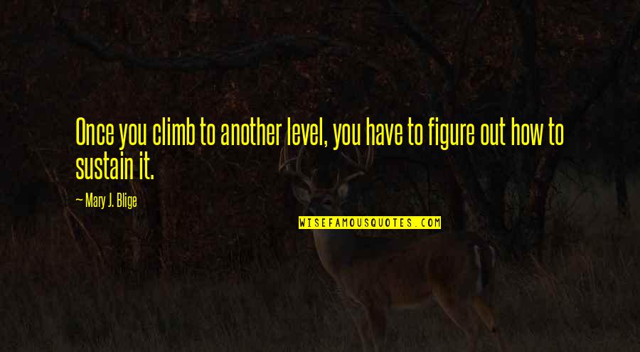 Enraizador Quotes By Mary J. Blige: Once you climb to another level, you have