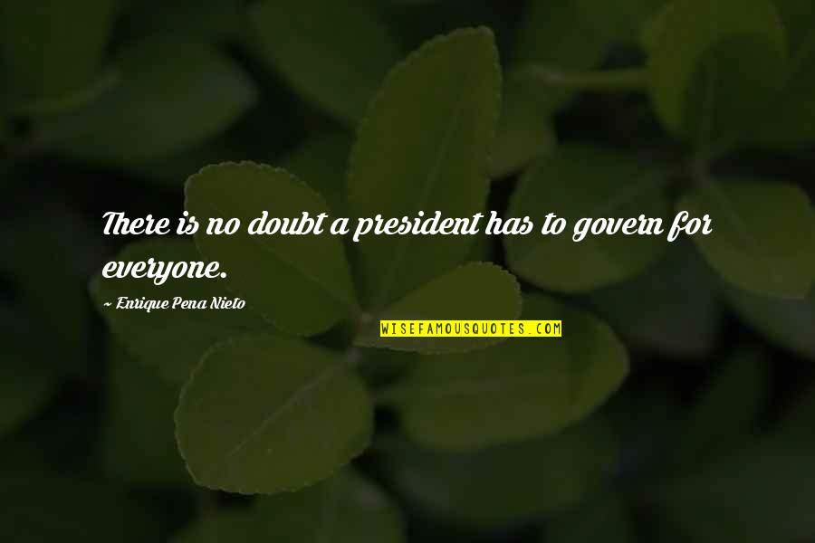 Enrique Quotes By Enrique Pena Nieto: There is no doubt a president has to