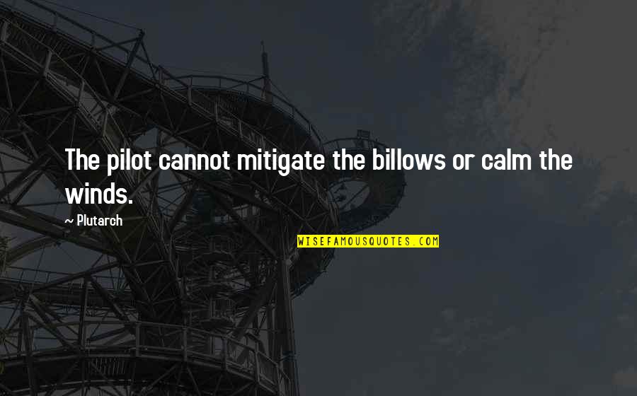 Ensnarements Quotes By Plutarch: The pilot cannot mitigate the billows or calm
