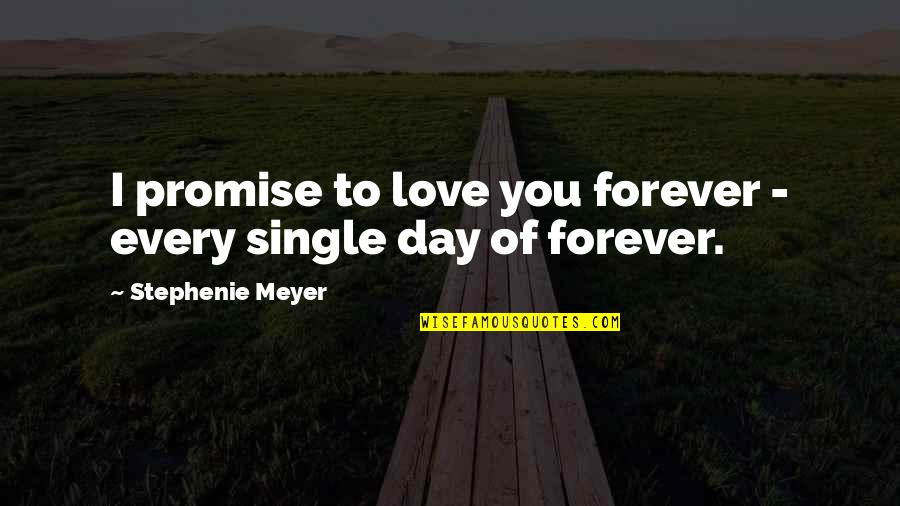 Enterprise System Quotes By Stephenie Meyer: I promise to love you forever - every