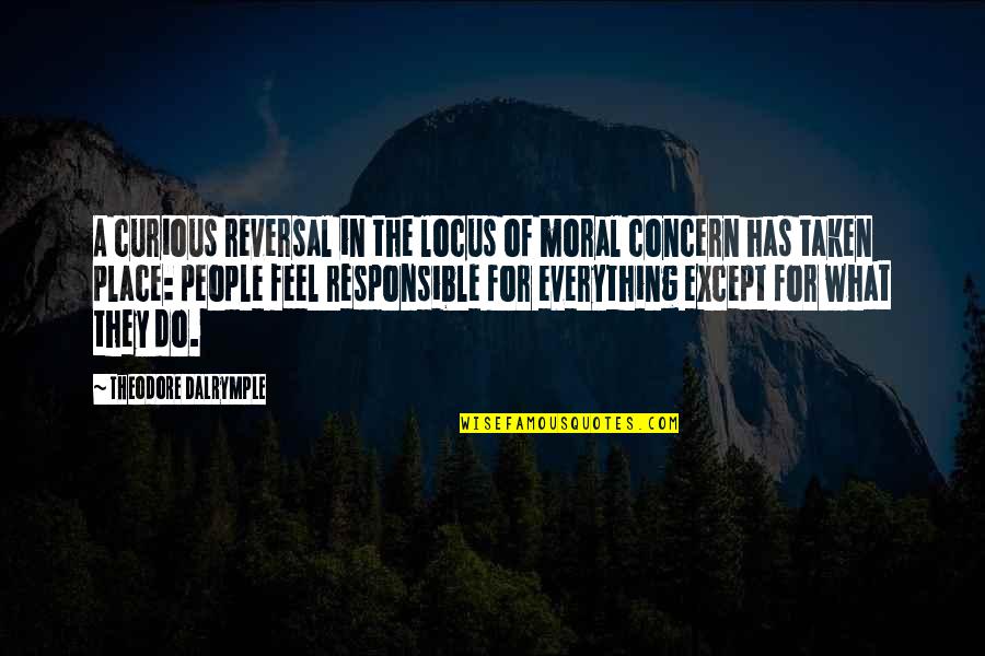 Entezari Cedric Quotes By Theodore Dalrymple: A curious reversal in the locus of moral