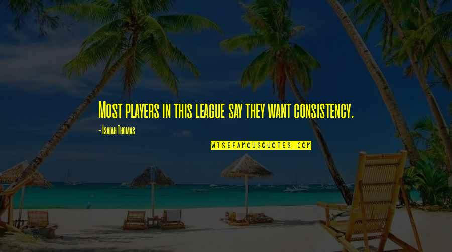 Entierro De Efrain Quotes By Isaiah Thomas: Most players in this league say they want Entierro De Efrain Quotes By Isaiah Thomas: Most players in this league say they want