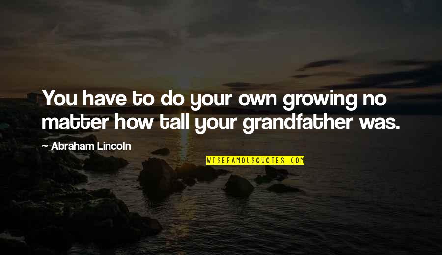 Entitlement Quotes By Abraham Lincoln: You have to do your own growing no Entitlement Quotes By Abraham Lincoln: You have to do your own growing no