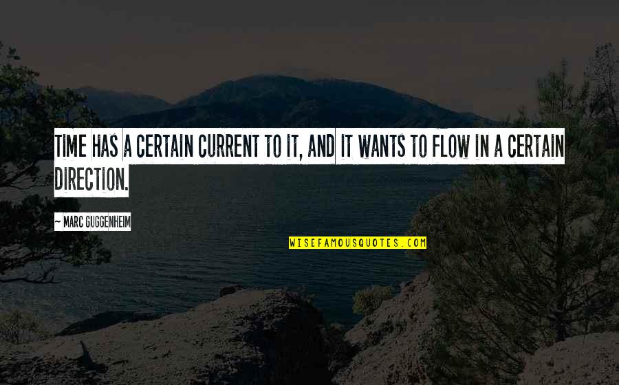 Entropia Definicion Quotes By Marc Guggenheim: Time has a certain current to it, and