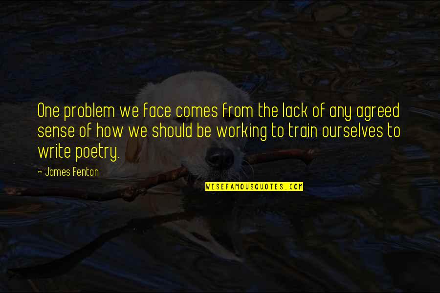 Entwives Quote Quotes By James Fenton: One problem we face comes from the lack