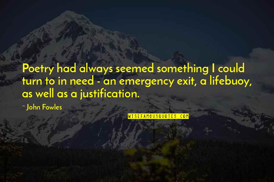 Entwood Quotes By John Fowles: Poetry had always seemed something I could turn