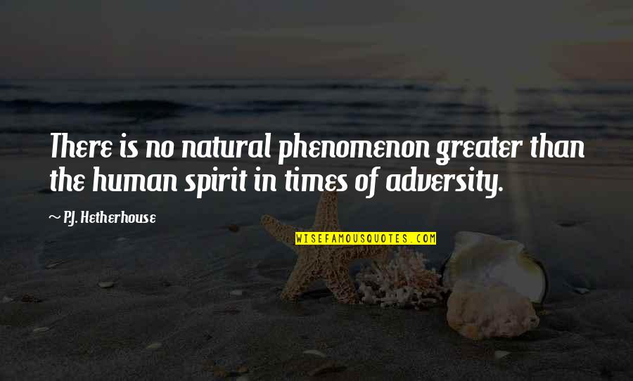 Enva Quotes By P.J. Hetherhouse: There is no natural phenomenon greater than the Enva Quotes By P.J. Hetherhouse: There is no natural phenomenon greater than the