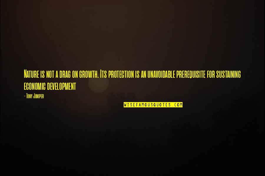 Environment And Economic Growth Quotes By Tony Juniper: Nature is not a drag on growth. Its Environment And Economic Growth Quotes By Tony Juniper: Nature is not a drag on growth. Its