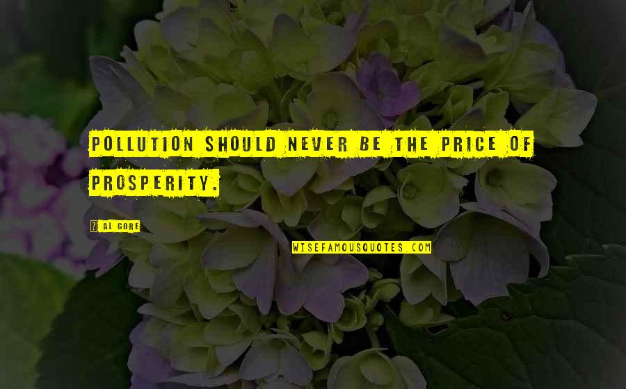 Environment Pollution Quotes By Al Gore: Pollution should never be the price of prosperity.