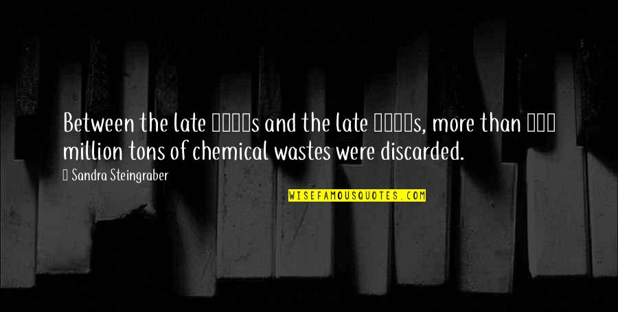 Environmental Pollution Quotes By Sandra Steingraber: Between the late 1950s and the late 1980s,