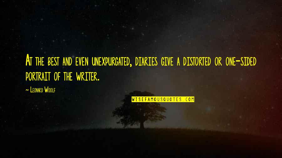 Envolvido No Problema Quotes By Leonard Woolf: At the best and even unexpurgated, diaries give