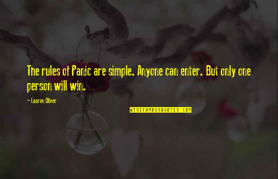 Epaminondas Belem Quotes By Lauren Oliver: The rules of Panic are simple. Anyone can