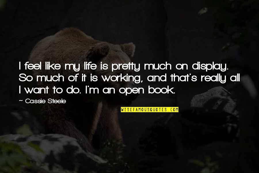Epic Ya Fantasy Quotes By Cassie Steele: I feel like my life is pretty much