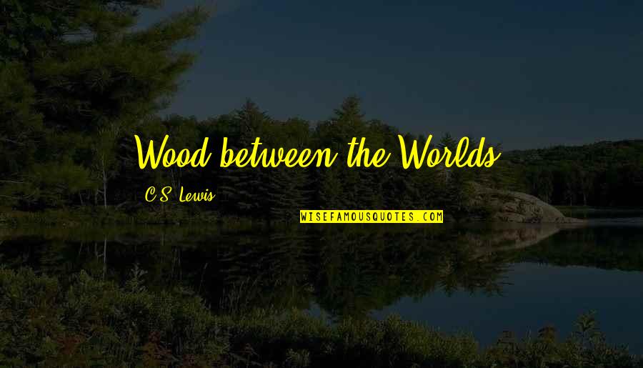 Epigrams In The Importance Quotes By C.S. Lewis: Wood between the Worlds,