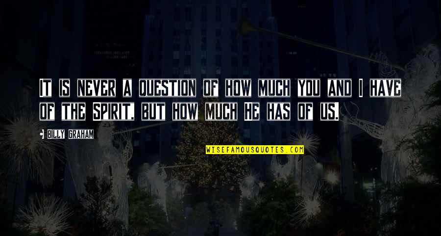 Episode 15 Game Night Quotes By Billy Graham: It is never a question of how much