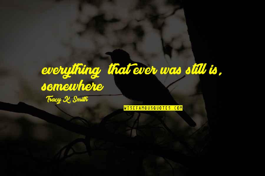 Equal Opportunity In Education Quotes By Tracy K. Smith: everything/ that ever was still is, somewhere