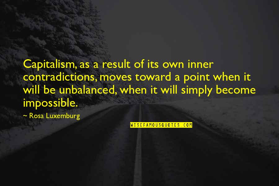 Equated Credits Quotes By Rosa Luxemburg: Capitalism, as a result of its own inner Equated Credits Quotes By Rosa Luxemburg: Capitalism, as a result of its own inner