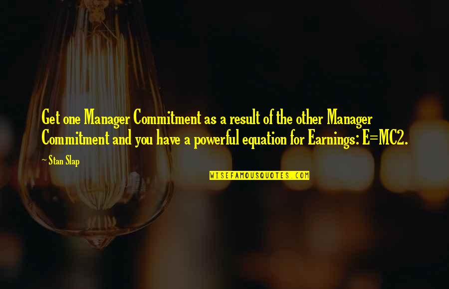 Equation Quotes By Stan Slap: Get one Manager Commitment as a result of