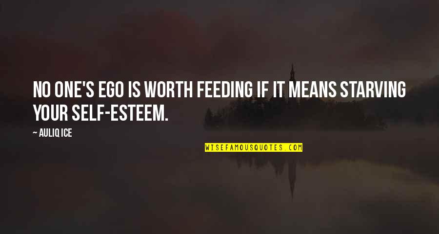 Equidistance Quotes By Auliq Ice: No one's ego is worth feeding if it