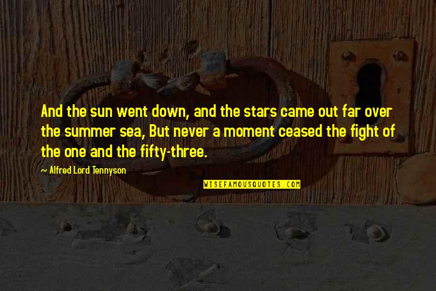 Equine Quotes By Alfred Lord Tennyson: And the sun went down, and the stars