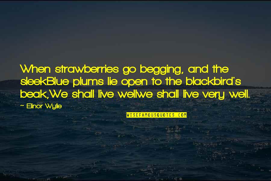 Equinoxes And Solstices Quotes By Elinor Wylie: When strawberries go begging, and the sleekBlue plums Equinoxes And Solstices Quotes By Elinor Wylie: When strawberries go begging, and the sleekBlue plums