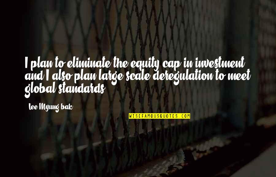 Equity Investment Quotes By Lee Myung-bak: I plan to eliminate the equity cap in