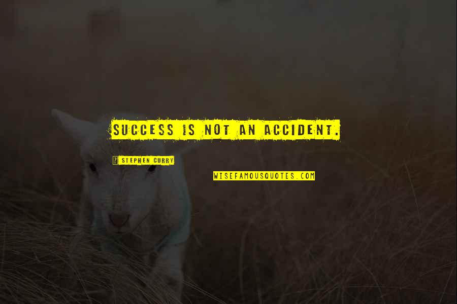 Eramo Plumbing Quotes By Stephen Curry: Success is not an accident.