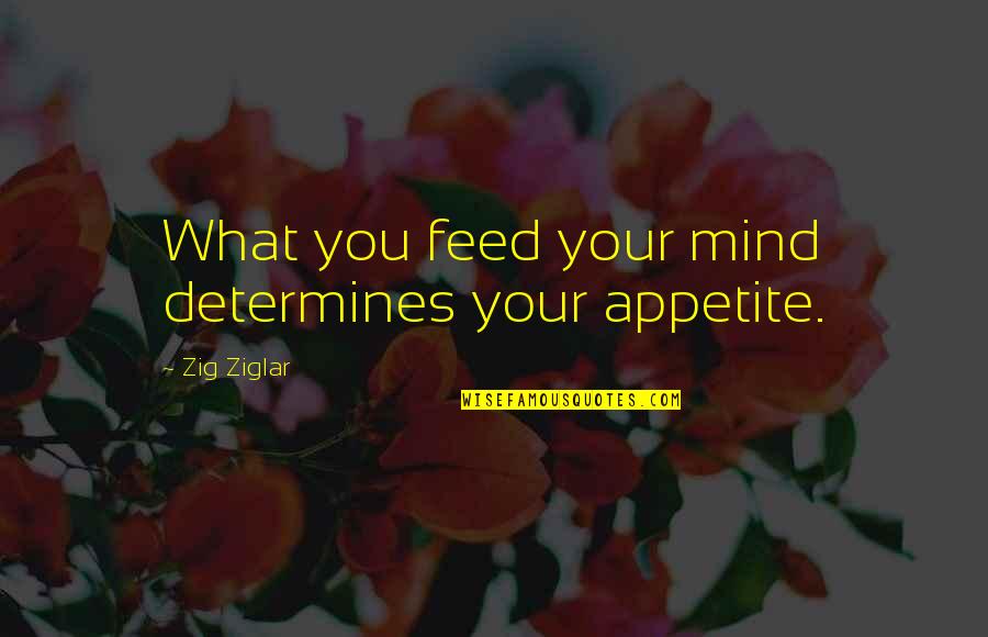 Erasmus Folly Quotes By Zig Ziglar: What you feed your mind determines your appetite. Erasmus Folly Quotes By Zig Ziglar: What you feed your mind determines your appetite.