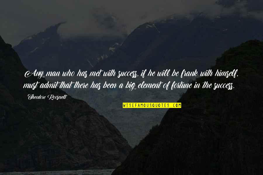 Erastus Wiman Quotes By Theodore Roosevelt: Any man who has met with success, if