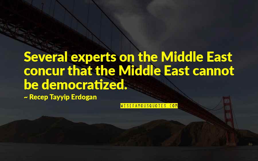 Erdogan Quotes By Recep Tayyip Erdogan: Several experts on the Middle East concur that