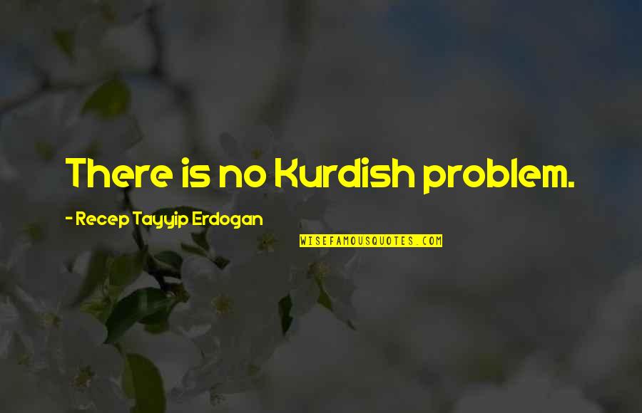Erdogan's Quotes By Recep Tayyip Erdogan: There is no Kurdish problem.