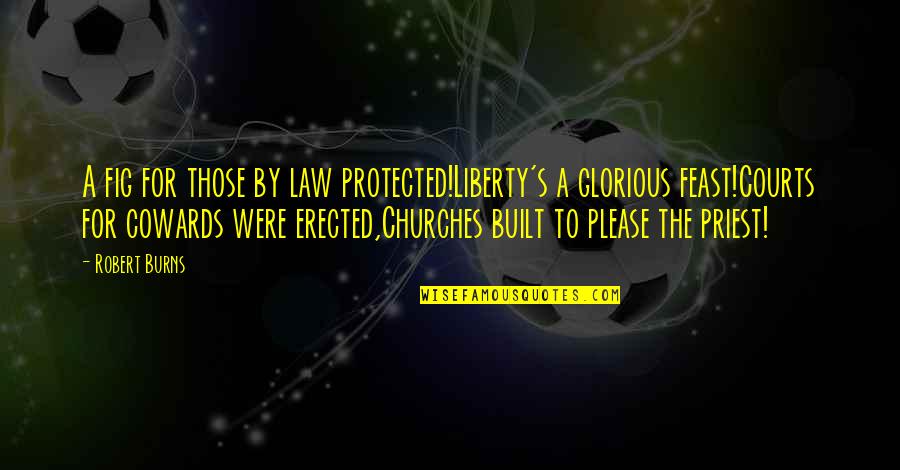 Erected Quotes By Robert Burns: A fig for those by law protected!Liberty's a Erected Quotes By Robert Burns: A fig for those by law protected!Liberty's a