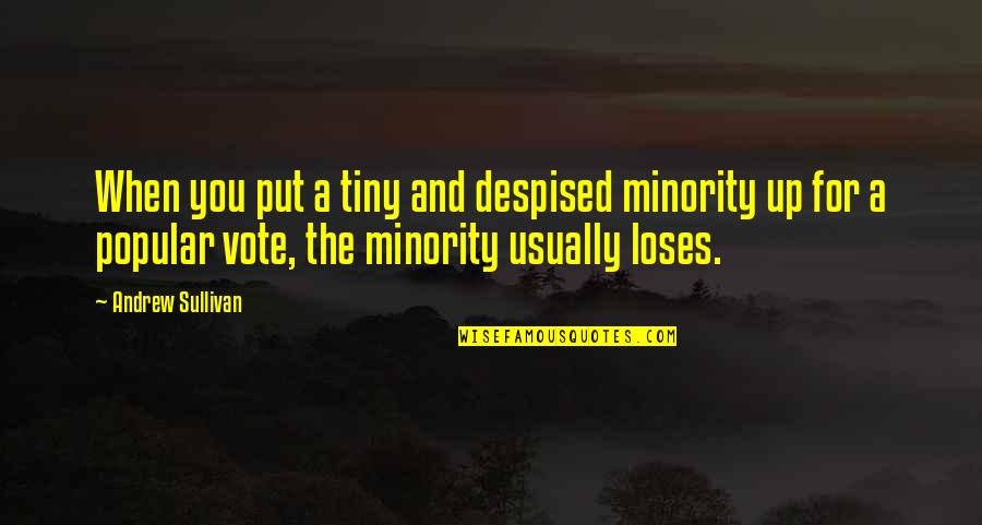 Erfolgreiche Frauen Quotes By Andrew Sullivan: When you put a tiny and despised minority Erfolgreiche Frauen Quotes By Andrew Sullivan: When you put a tiny and despised minority