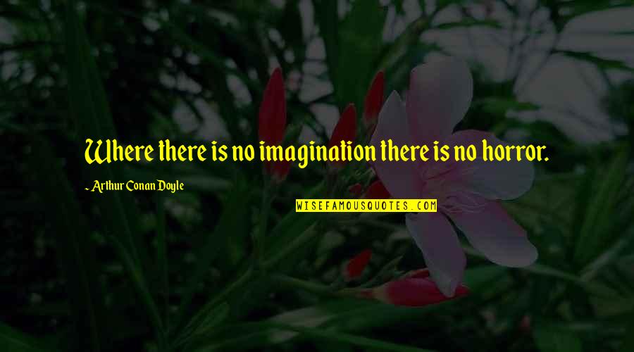 Ergin Ne Quotes By Arthur Conan Doyle: Where there is no imagination there is no Ergin Ne Quotes By Arthur Conan Doyle: Where there is no imagination there is no