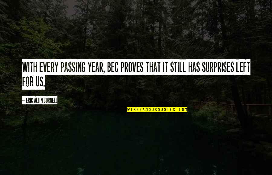 Eric Cornell Quotes By Eric Allin Cornell: With every passing year, BEC proves that it